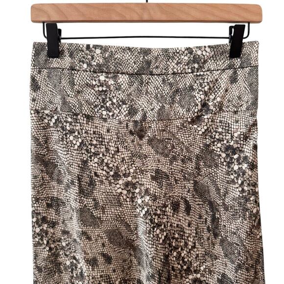 Free People Normani Bias High Waist Snake Print Midi Slip Skirt Size 2 - Picture 4 of 9